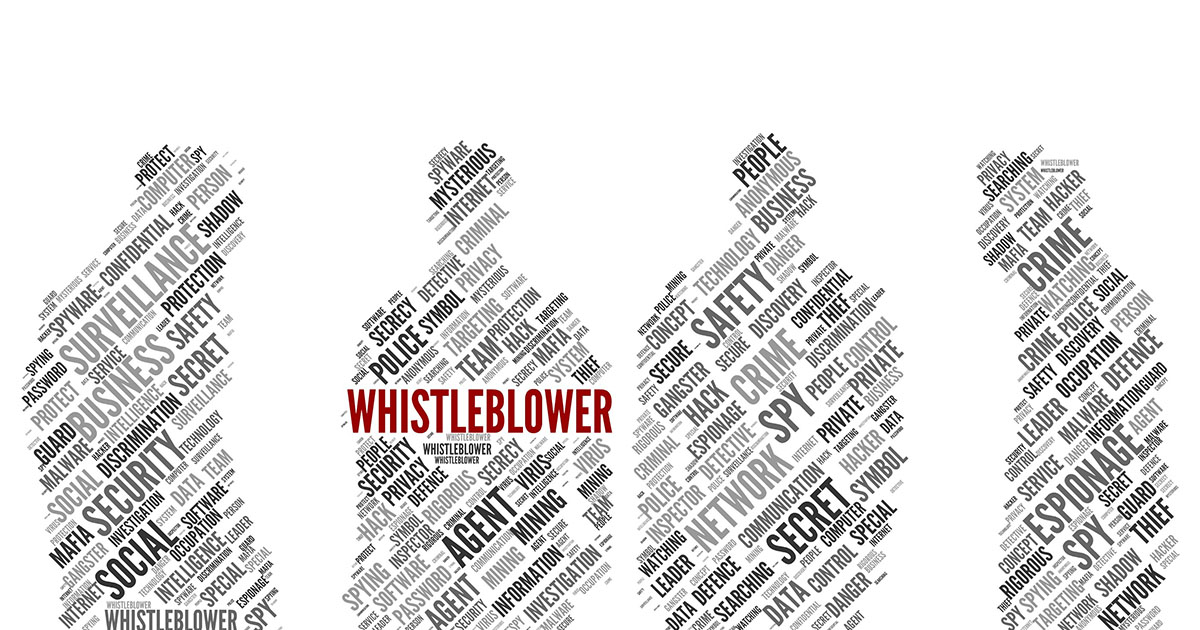 whistleblower anonimi