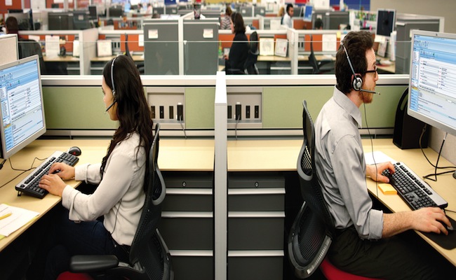 operatori call center in postazione