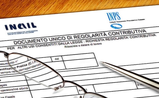 durc documento unico di regolarità contributiva